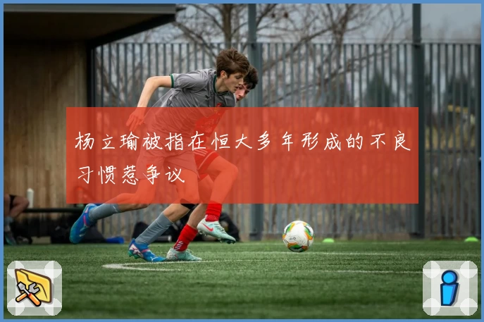 杨立瑜被指在恒大多年形成的不良习惯惹争议