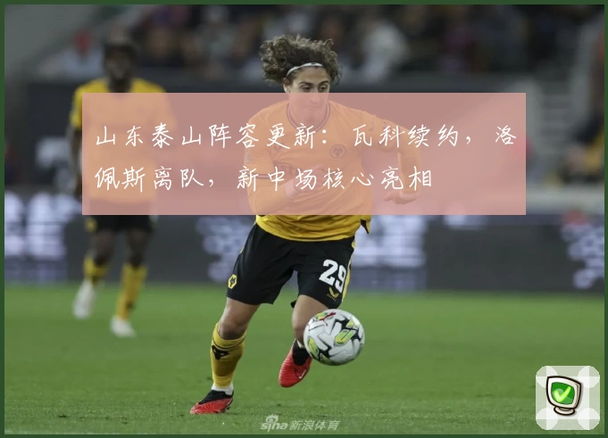 山东泰山阵容更新：瓦科续约，洛佩斯离队，新中场核心亮相